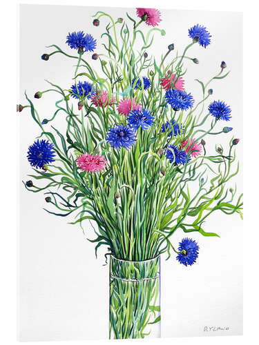 Stampa su vetro acrilico Cornflowers