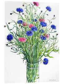 Akrylbilde Cornflowers - Christopher Ryland