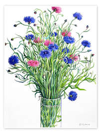 Wall print Cornflowers - Christopher Ryland