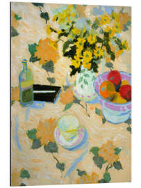 Alubild Blumen und Früchte - Hugo Grenville