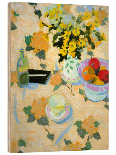 Print på træ Flowers and fruits