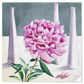 Wandsticker Pfingstrose und Stillleben
