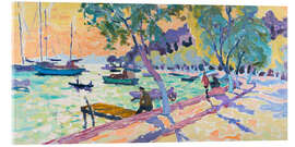 Acrylic print Watching the Boats - Approaching Dusk - Hugo Grenville