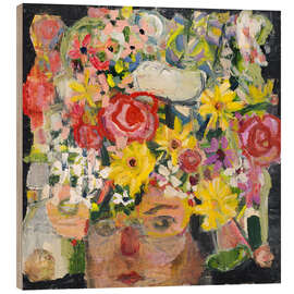 Quadro de madeira Wake up show up - Emily Fox King