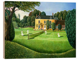 Quadro de madeira The Tennis Match, 1980