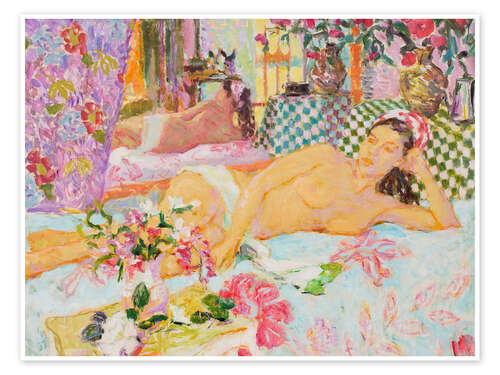 Poster Nude With Headscarf, Warm Afternoon Light