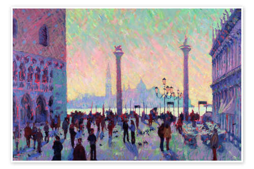 Poster St. Mark's Square Looking Towards San Giorgio
