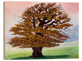 Wood print Old Oak Tree Dancing the Rumba - Liz Wright