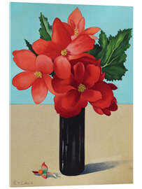 Akrylbilde Red Begonias - Christopher Ryland