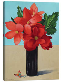 Tableau sur toile Red Begonias - Christopher Ryland