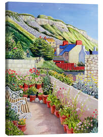 Canvas print Garden Terrace and Cliff - Liz Wright