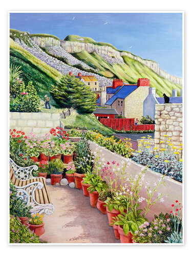 Póster Garden Terrace and Cliff