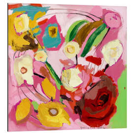 Alubild Blumenkomposition