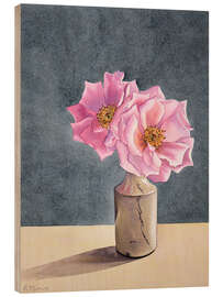 Tableau en bois Still Life Daffodils, 2015