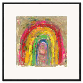 Kunsttryk i ramme Rainbow