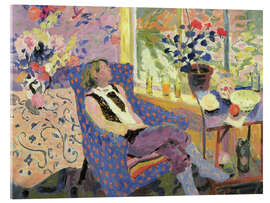 Obraz na szkle akrylowym Girl looking out of a window - Hugo Grenville