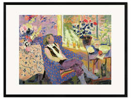 Framed art print Girl looking out of a window - Hugo Grenville