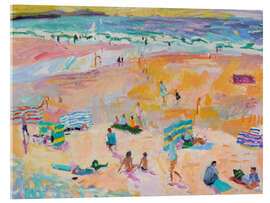 Quadro em acrílico Bathers Out at White Sands Beach, Pembrokeshire - Hugo Grenville