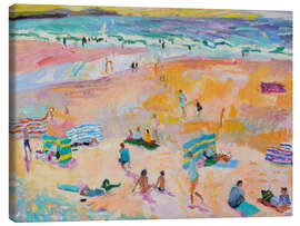 Canvas print Bathers Out at White Sands Beach, Pembrokeshire - Hugo Grenville