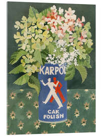 Akrylbilde Hydrangeas in Old Car Polish Can - Jennifer Abbott