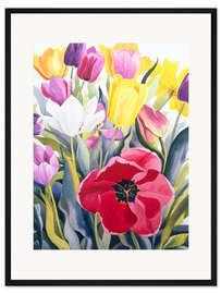 Gerahmter Kunstdruck Tulpen