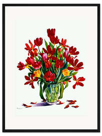 Gerahmter Kunstdruck Tulpen