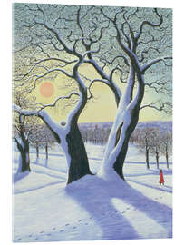Acrylic print Divided tree in the snow - Liz Wright