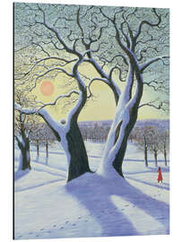 Aluminium print Divided tree in the snow - Liz Wright