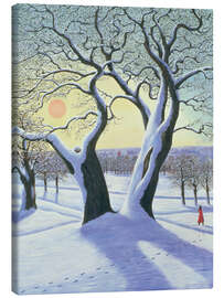Leinwandbild Geteilter Baum im Schnee - Liz Wright