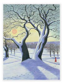 Reprodução Divided tree in the snow - Liz Wright