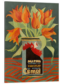 Quadro em plexi-alumínio Red tulips in an old coffee tin - Jennifer Abbott