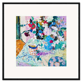 Framed art print Still life in blue and pink - Hugo Grenville