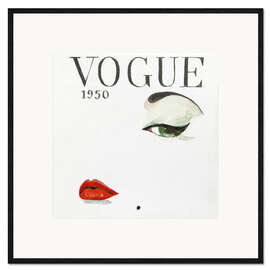 Gerahmter Kunstdruck Vogue 1950