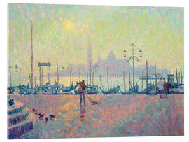 Akrylglastavla Morning Mist, Sun Rising above San Giorgio Maggiore - Hugo Grenville