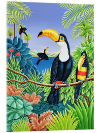 Acrylic print Tucans - Liz Wright