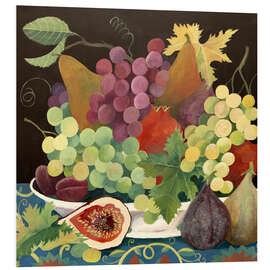 Print på skumplade Fruit in a bowl