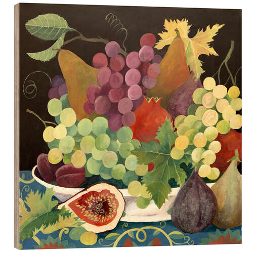 Print på træ Fruit in a bowl