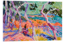Tableau en verre acrylique Mediterranean trees
