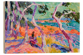 Wood print Mediterranean trees - Hugo Grenville