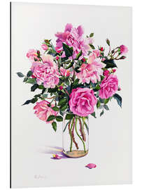 Cuadro de aluminio Roses in a glass - Christopher Ryland