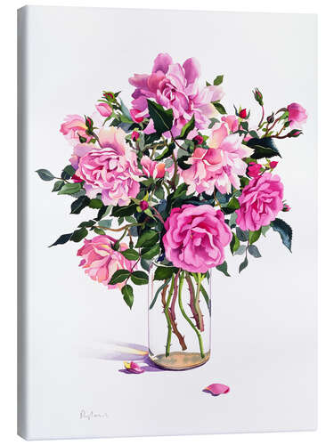 Obraz na płótnie Roses in a glass