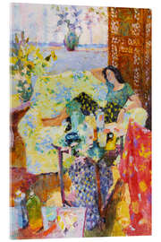 Acrylglasbild Sommerlicht, Studio-Interieur, Natalie schläft - Hugo Grenville