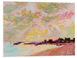 Tableau en verre acrylique Sun and Rain, Climping Beach - Hugo Grenville