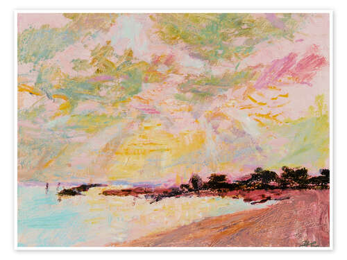 Poster Sun and Rain, Climping Beach