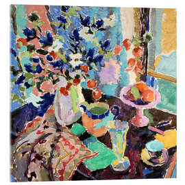 Tableau en verre acrylique Still Life in Blue