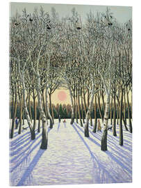 Acrylic print Sunset under Russian trees - Liz Wright