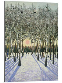 Aluminium print Sunset under Russian trees - Liz Wright