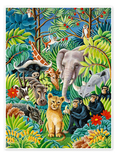 Poster Jungle Party