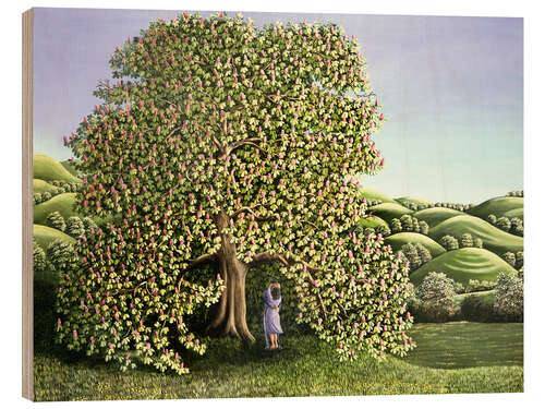 Wood print Chestnut Tree and Lovers