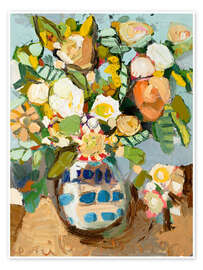 Wall print Crushed Blue - Emily Fox King